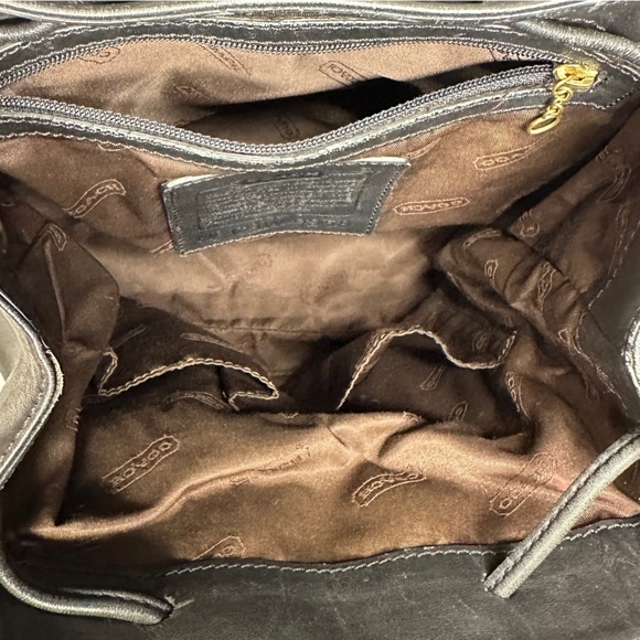 VINTAGE Y2K COACH | 9858 Legacy Black Leather Mini Backpack Nap Sack Bag Purse - Picture 11 of 13
